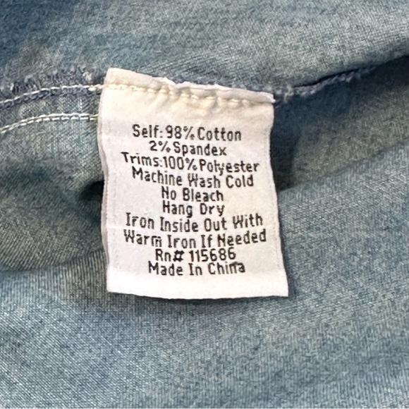 Johnny Was 3J Workshop Embroidered Denim Dress - Picture 7 of 13